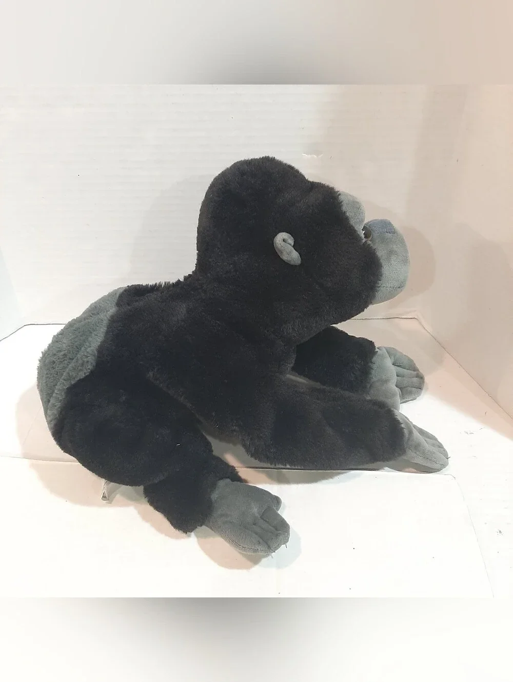 FAO Schwarz Adopt A Pet Black and Gray Gorilla plush